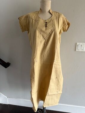 Womens India Handmade Kurta Dress or Top | Size Large